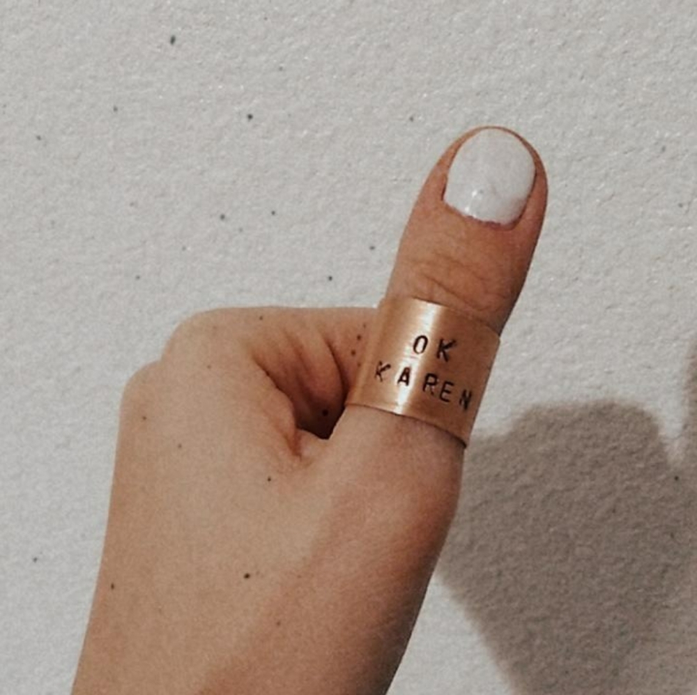 Adjustable copper ring
